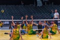 Sitting volley ball players competing at the Invictus Games 2022 in The Hague