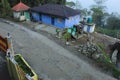 Mountain side village view at Sittong, Darjeeling.