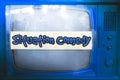 Situation comedy blue tv series genre television label old tv text sitcom vintage retro background