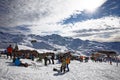 Situed on a slope in Val Thorens, La Folie Douce wanted to combine itÃ¢â¬â¢s two specialities : gastronomy and music