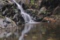 a Siu Chik Sha waterfall at Lohas Park, hk Royalty Free Stock Photo