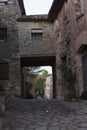 Siurana, Tarragona, Spain, May 1, 2020 - picturesque medieval Narrow street