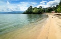 Siuri Beach at Poso lake. Indonesia Royalty Free Stock Photo