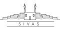 Sivas city outline icon. Elements of Turkey cities illustration icons. Signs, symbols can be used for web, logo, mobile app, UI,