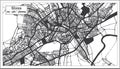 Sivas Turkey City Map in Black and White Color in Retro Style. Outline Map