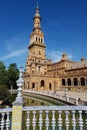 Siviglia, Spain 05-13-2019- Spain Square (Plaza de Espana) Royalty Free Stock Photo