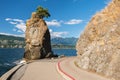 Siwash Rock in Stanley Park, Vancouver Royalty Free Stock Photo