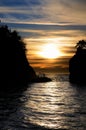 Siwash Rock Sunset Royalty Free Stock Photo