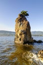Siwash Rock Sunset, Stanley Park, Vancouver, Canada Royalty Free Stock Photo