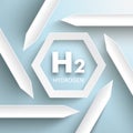 Six Arrows Hexagon H2 Hydrogen Infographic