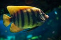 Six bar angelfish Royalty Free Stock Photo