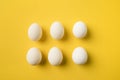 six Chicken eggs Royalty Free Stock Photo