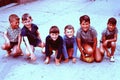 SIX CHILDREN OF ORTIGUERA, SPAIN POSING IN 1965