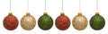 Six Christmas Ornaments