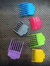 Six color barber hair cliper Royalty Free Stock Photo