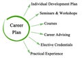 Components of Career Plan Royalty Free Stock Photo