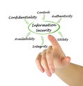 Components of Information Security Royalty Free Stock Photo