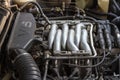 Six-cylinder engine car Royalty Free Stock Photo