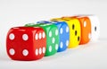 Six Dice Royalty Free Stock Photo