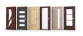 Six doors Royalty Free Stock Photo