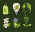 six eco friendly icons