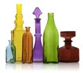 Six Glass Bottles