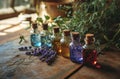 six homemade lavender oil recipes Royalty Free Stock Photo