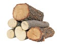 Six logs Royalty Free Stock Photo