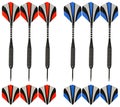 Six peace of crossbow target arrows are all made with the highest quality of carbon fiber Royalty Free Stock Photo