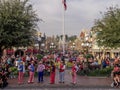 Six piece band on Main Street USA at the Disneyland Royalty Free Stock Photo