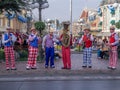 Six piece band on Main Street USA at the Disneyland Royalty Free Stock Photo