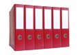 Six ring binders Royalty Free Stock Photo