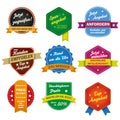 Six Sale Labels Royalty Free Stock Photo