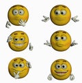 Six Smiles II/III Royalty Free Stock Photo
