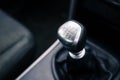 Six Speed Manual Gear Shift Royalty Free Stock Photo