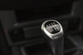 A six-speed manual gearbox. Royalty Free Stock Photo