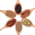 Six Spice Selection Royalty Free Stock Photo