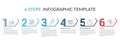 Six Steps Infographic Template Royalty Free Stock Photo