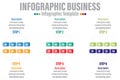Six 6 Steps modern Timeline diagram calendar quarter with Months workflow and rectangle , presentation vector infographic.