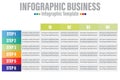 Six 6 Steps modern Timeline diagram calendar quarter with Months workflow and rectangle , presentation vector infographic.