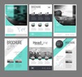 Six trendy brochures templates