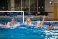 Waterpolo player - attack action Royalty Free Stock Photo