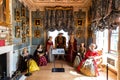 The six wives of Henry VIII at Warwick Castle, UK