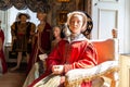 The six wives of Henry VIII at Warwick Castle, UK
