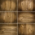 Six wooden backgrounds