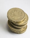 Six ÃÂ£1 English coins Royalty Free Stock Photo