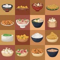 sixteen chinese food dishes