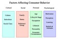 Factors Affecting Consumer Behavior