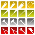 Sixteen tool icons