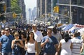 Sixth Ave Crowd Royalty Free Stock Photo